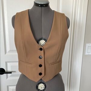 NWT Zara Button Front Vest